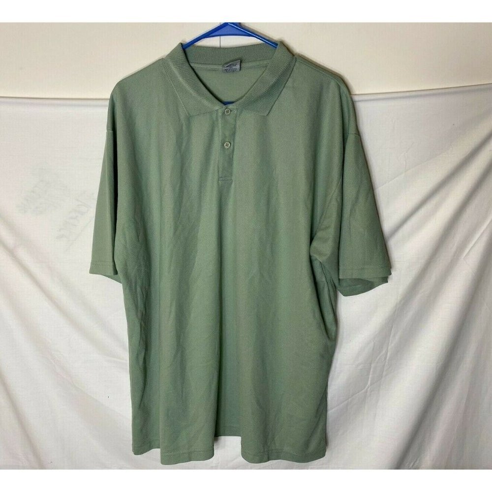 Men’s CLAUDIO NUCCI GREEN POLO‎ SHIRT SIZE XL Short Sleeve preppy Normcore